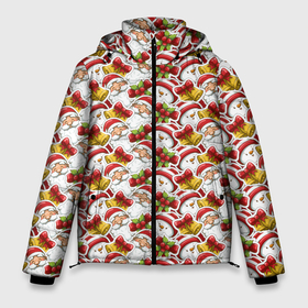 Мужская зимняя куртка 3D с принтом Дед Мороз и Снеговик в Екатеринбурге, верх — 100% полиэстер; подкладка — 100% полиэстер; утеплитель — 100% полиэстер | длина ниже бедра, свободный силуэт Оверсайз. Есть воротник-стойка, отстегивающийся капюшон и ветрозащитная планка. 

Боковые карманы с листочкой на кнопках и внутренний карман на молнии. | christmas | merry christmas | santa claus | дед мороз | ёлка | зима | мороз | новый год | подарок | праздник | рождество | с новым годом | сантаклаус | снеговик | снегурочка | снежинки