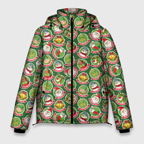 Мужская зимняя куртка 3D с принтом Новогодние Персонажи в Белгороде, верх — 100% полиэстер; подкладка — 100% полиэстер; утеплитель — 100% полиэстер | длина ниже бедра, свободный силуэт Оверсайз. Есть воротник-стойка, отстегивающийся капюшон и ветрозащитная планка. 

Боковые карманы с листочкой на кнопках и внутренний карман на молнии. | christmas | merry christmas | santa claus | дед мороз | ёлка | елочные шары | игрушки | новый год | подарок | праздник | рождество | с новым годом | сантаклаус | снежинки | украшения
