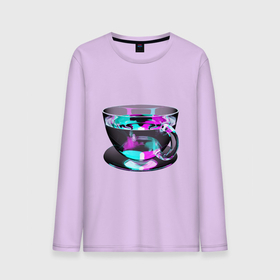 Мужской лонгслив хлопок с принтом Волшебная чашечка , 100% хлопок |  | Тематика изображения на принте: color cup | magic cup | magic mug | neon cup | волшебная кружка | волшебная чашка | кофе | кружка | магическая кружка | магическая чашка | магия | неоновая кружка | стекло | стеклянная чашка | цветная кружка