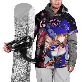 Накидка на куртку 3D с принтом Янь Фэй и Лиза, Genshin Impact , 100% полиэстер |  | genshin impact | lisa | yanfei | геншин импакт | игры | лиза | персонажи | янь фэй