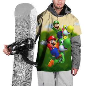 Накидка на куртку 3D с принтом Mario   Luigi   Yoshi в Курске, 100% полиэстер |  | dinosaur | game | luigi | mario | nintendo | super | video game | yoshi | видео игра | динозавр | игра | йоши | луиджи | марио | нинтендо | супер марио