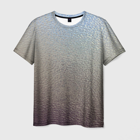 Мужская футболка 3D с принтом Металликскин в Курске, 100% полиэфир | прямой крой, круглый вырез горловины, длина до линии бедер | блеск | кожа | металл | тектура | хром