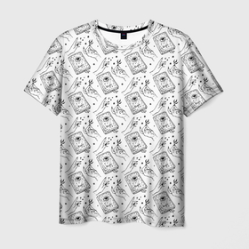Мужская футболка 3D с принтом Patern Halloween 4 в Кировске, 100% полиэфир | прямой крой, круглый вырез горловины, длина до линии бедер | 31 | bones | holiday | skull | spider | witches