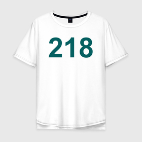 Мужская футболка хлопок Oversize с принтом Игрок 218 в Тюмени, 100% хлопок | свободный крой, круглый ворот, “спинка” длиннее передней части | игра | игрок | мужчина | персонаж