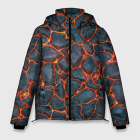 Мужская зимняя куртка 3D с принтом неоновая магма в Курске, верх — 100% полиэстер; подкладка — 100% полиэстер; утеплитель — 100% полиэстер | длина ниже бедра, свободный силуэт Оверсайз. Есть воротник-стойка, отстегивающийся капюшон и ветрозащитная планка. 

Боковые карманы с листочкой на кнопках и внутренний карман на молнии. | Тематика изображения на принте: art | backdrop | backgrounds | brown | color | core | decor | decoration | design | fabric | floral | flower | gold | illustration | lava | magma | old | ornament | pattern | retro | seamless | stones | textile | texture | textured | vector | vintage | vo