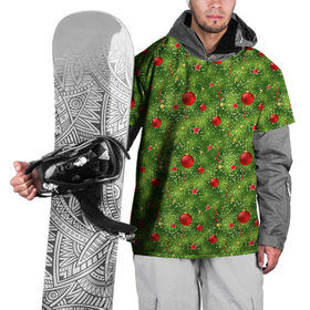 Накидка на куртку 3D с принтом Зелёная Ёлка в Курске, 100% полиэстер |  | christmas | merry christmas | santa claus | дед мороз | ёлка | елочные шары | игрушки | новый год | подарки | праздник | с новым годом | санта клаус | снегурочка | украшения