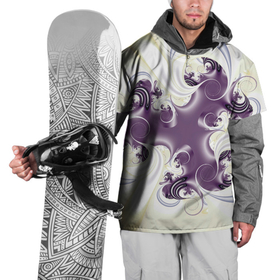 Накидка на куртку 3D с принтом Абстракция 412 в Кировске, 100% полиэстер |  | абстракция | изгиб | плавный | розовый | светлый | узор | фиолетовый | фрактал