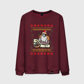 Мужской свитшот хлопок с принтом Рождественский свитер Котик с колечками в Белгороде, 100% хлопок |  | christmas | fruit loops | loops | meme | ugly sweater | вечеринка | кот мем | котик | новый год | рождественский свитер | рождество | с фруктовыми колечками | уродливый свитер
