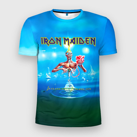 Мужская футболка 3D Slim с принтом Seventh Son of a Seventh Son   Iron Maiden в Санкт-Петербурге, 100% полиэстер с улучшенными характеристиками | приталенный силуэт, круглая горловина, широкие плечи, сужается к линии бедра | Тематика изображения на принте: iron maiden | адриан смит | айран | айрон | группа | дэйв мюррей | железная дева | ирон | майден | мейд | мейден | метал | мрачный | музыка | песни | рок | стив харрис | тяжелый | хеви | хевиметал