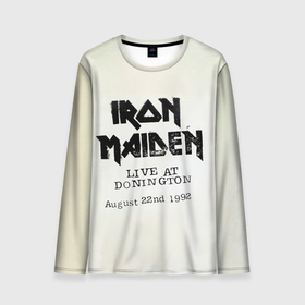 Мужской лонгслив 3D с принтом Live at Donington   Iron Maiden в Тюмени, 100% полиэстер | длинные рукава, круглый вырез горловины, полуприлегающий силуэт | iron maiden | адриан смит | айран | айрон | группа | дэйв мюррей | железная дева | ирон | майден | мейд | мейден | метал | мрачный | музыка | песни | рок | стив харрис | тяжелый | хеви | хевиметал
