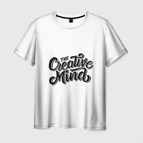 Мужская футболка 3D с принтом творческий ум в Петрозаводске, 100% полиэфир | прямой крой, круглый вырез горловины, длина до линии бедер | creativity | idea | mind | идея | креативность | ум