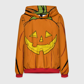 Мужская толстовка 3D с принтом Костюм тыквы   Halloween в городе Новоалтайск, 100% полиэстер | двухслойный капюшон со шнурком для регулировки, мягкие манжеты на рукавах и по низу толстовки, спереди карман-кенгуру с мягким внутренним слоем. | джек | костюм на хэллоуин | тыква | ужас | хэллоуин
