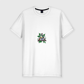 Мужская футболка хлопок Slim с принтом graffiti clown в Тюмени, 92% хлопок, 8% лайкра | приталенный силуэт, круглый вырез ворота, длина до линии бедра, короткий рукав | Тематика изображения на принте: граффити | клоун | рисунок | симпсоны | хелуин