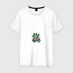 Мужская футболка хлопок с принтом graffiti clown в Тюмени, 100% хлопок | прямой крой, круглый вырез горловины, длина до линии бедер, слегка спущенное плечо. | Тематика изображения на принте: граффити | клоун | рисунок | симпсоны | хелуин