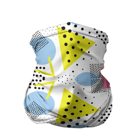 Бандана-труба 3D с принтом свежее дыхание в Санкт-Петербурге, 100% полиэстер, ткань с особыми свойствами — Activecool | плотность 150‒180 г/м2; хорошо тянется, но сохраняет форму | геометрия | горошек | креатив | паттерн | разукрашка | свежее | треугольник | узор