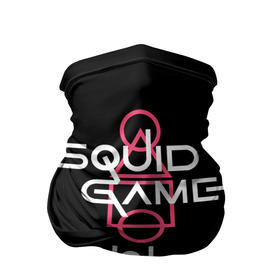 Бандана-труба 3D с принтом SQUID GAME [ALL LOGO] в Тюмени, 100% полиэстер, ткань с особыми свойствами — Activecool | плотность 150‒180 г/м2; хорошо тянется, но сохраняет форму | game | squid | squid game | игра в кальмара | кальмар | сериал