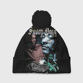 Шапка 3D c помпоном с принтом Snoop Doggy Dogg в Рязани, 100% полиэстер | универсальный размер, печать по всей поверхности изделия | black | calvin | dogg | gangsta | hip hop | music | rap | snoop | usa | гангстер | дог | крутой | музыка | рэп | снуп | сша | хип хоп