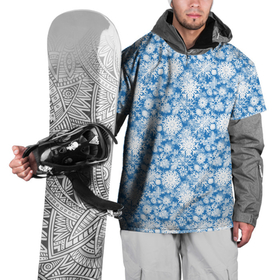 Накидка на куртку 3D с принтом Узоры Снежных Хлопьев в Тюмени, 100% полиэстер |  | merry christmas | дед мороз | ёлка | зима | мороз | новый год | подарок | праздник | рождество | с новым годом | сантаклаус | снег | снеговик | снегурочка | снежинки | снежные узоры | узоры