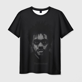 Мужская футболка 3D с принтом The weekend gray в Петрозаводске, 100% полиэфир | прямой крой, круглый вырез горловины, длина до линии бедер | hip hop | rap | rep | the weekend | зэ викенд | зэ уикенд | исполнители | исполнитель | музыка | реп | эйбел тесфайу