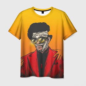 Мужская футболка 3D с принтом Зомби Эйбл в Петрозаводске, 100% полиэфир | прямой крой, круглый вырез горловины, длина до линии бедер | hip hop | rap | rep | the weekend | зэ викенд | зэ уикенд | исполнители | исполнитель | музыка | реп | эйбел тесфайу