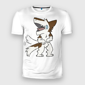 Мужская футболка 3D Slim с принтом Furry Sergal в Петрозаводске, 100% полиэстер с улучшенными характеристиками | приталенный силуэт, круглая горловина, широкие плечи, сужается к линии бедра | antro | furry | merp | sergal