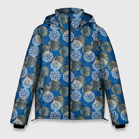Мужская зимняя куртка 3D с принтом Разноцветные Новогодние Узоры в Тюмени, верх — 100% полиэстер; подкладка — 100% полиэстер; утеплитель — 100% полиэстер | длина ниже бедра, свободный силуэт Оверсайз. Есть воротник-стойка, отстегивающийся капюшон и ветрозащитная планка. 

Боковые карманы с листочкой на кнопках и внутренний карман на молнии. | merry christmas | дед мороз | ёлка | зима | мороз | новый год | подарок | праздник | рождество | с новым годом | сантаклаус | снег | снеговик | снегурочка | снежинки | снежные узоры | узоры