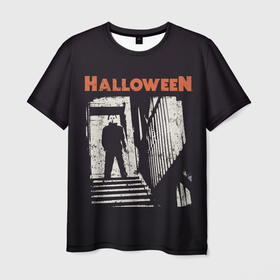 Мужская футболка 3D с принтом Майкл Майерс. Хэллоуин , 100% полиэфир | прямой крой, круглый вырез горловины, длина до линии бедер | face | ghost | ghouls | halloween | killer | leather | michael | monster | myers | кожаное | лицо | майерс | майкл | монстр | призрак | упырь | хэллоуин
