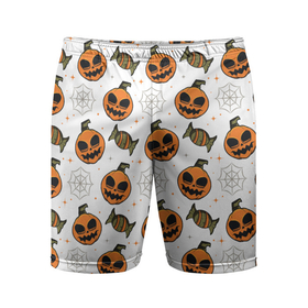 Мужские шорты спортивные с принтом Patern Halloween 26 ,  |  | Тематика изображения на принте: 31 | bones | holiday | skull | spider | witches
