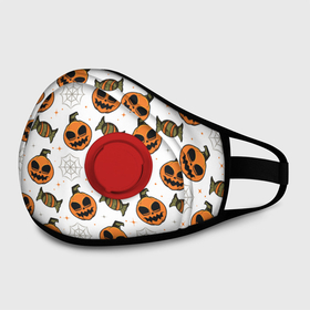 Маска из неопрена с принтом Patern Halloween 26 в городе Новоалтайск, неопрен 100% | Форма огибающая нос. Резинки для ушей с дополнительной резинкой на затылке. Клапан для выдоха для активного дыхания при занятиях спортом. Эластичный материал маски и окантовки для лучшего растяжения и прилегания маски.  | 31 | bones | holiday | skull | spider | witches