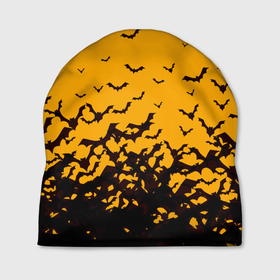 Шапка 3D с принтом ХЕЛЛОУИНСКИЕ ЛЕТУЧИЕ МЫШИ в Белгороде, 100% полиэстер | универсальный размер, печать по всей поверхности изделия | bat | bats | halloween | haloween | летучая мышь | летучие мыши | хеллоин | хеллоуин | хелоин | хелоуин | хэллоин | хэллоуин | хэлоин | хэлоуин