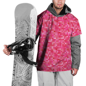 Накидка на куртку 3D с принтом Цикламеновая пиксельная абстракция в Кировске, 100% полиэстер |  | pixel | pixel art | абстракция | красный | пиксели | пиксель | пиксель арт | пиксельный | розовый | цикламен
