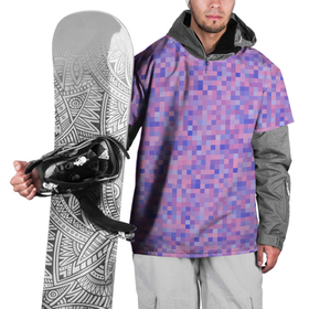 Накидка на куртку 3D с принтом Сиреневая пиксельная абстракция в Кировске, 100% полиэстер |  | pixel | pixel art | абстракция | лиловый | пиксели | пиксель | пиксель арт | пиксельный | сиреневый