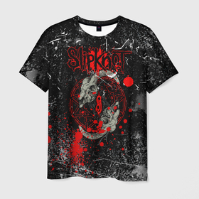 Мужская футболка 3D с принтом Рок Группа Слипкнот | Slipknot Гранж в Белгороде, 100% полиэфир | прямой крой, круглый вырез горловины, длина до линии бедер | grunge | logo | metal | music | rock | slipknot | брызги | гранж | группа | капли | козел | краски | кровь | логотип | металл | музыка | надпись | пентаграмма | полосы | потертости | рок | слипкнот | точки | трещины | узор