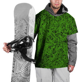 Накидка на куртку 3D с принтом зелёный паттерн в Курске, 100% полиэстер |  | газон | зелёный | лужайка | паттерн | узор
