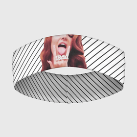 Повязка на голову 3D с принтом Дерзкая Лана в Тюмени,  |  | lana del ray | pop music | исполнитель | исполнительница | лана дел рэй | музыка | поп | попса