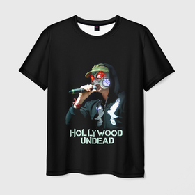 Мужская футболка 3D с принтом J Dog Hollywood Undead в Екатеринбурге, 100% полиэфир | прямой крой, круглый вырез горловины, длина до линии бедер | hollywood undead | hu | jdog | jorel decker | андед | голивуд | голливуд | голливудская нежить | гу | джи дог | джидог | джорел деккер | маска с долларом | реп | рок группа | рэп | рэпкор | ундед | ундэ | ху