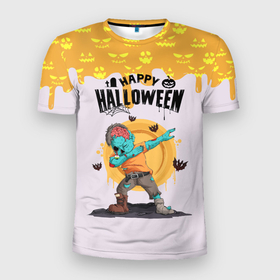 Мужская футболка 3D Slim с принтом Dab Zombie Halloween в Санкт-Петербурге, 100% полиэстер с улучшенными характеристиками | приталенный силуэт, круглая горловина, широкие плечи, сужается к линии бедра | dab | dab zombie | halloween | haloween | zombie halloween | дэб | зомби на хэллоуин | зомби хеллоин | зомби хэллоуин | хеллоин | хеллоуин | хелоин | хелоуин | хэллоин | хэллоуин | хэлоин | хэлоуин