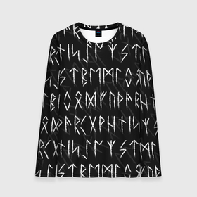 Мужской лонгслив 3D с принтом СЛАВЯНСКИЕ | СКАНДИНАВСКИЕ РУНЫ | РУНИЧЕСКИЙ АЛФАВИТ в Белгороде, 100% полиэстер | длинные рукава, круглый вырез горловины, полуприлегающий силуэт | runes | алфавит | древние знаки | знаки | иероглифы | руническая азбука | рунический алфавит | руны | русь | символы | славяне | славянская символика