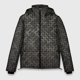 Мужская зимняя куртка 3D с принтом Geometric textures в Новосибирске, верх — 100% полиэстер; подкладка — 100% полиэстер; утеплитель — 100% полиэстер | длина ниже бедра, свободный силуэт Оверсайз. Есть воротник-стойка, отстегивающийся капюшон и ветрозащитная планка. 

Боковые карманы с листочкой на кнопках и внутренний карман на молнии. | art | background | geometry | pattern | texture | арт | геометрия | текстура | узор | фон