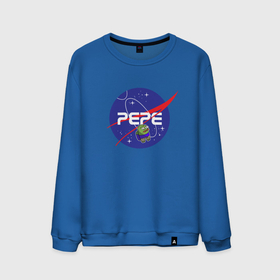 Мужской свитшот хлопок с принтом Pepe   Pepe space   Nasa в Екатеринбурге, 100% хлопок |  | frog pepe | mem | meme | nasa | peepo | pepe | pepe space | spacex | лягушка пепе | лягушонок | лягушонок пепе | пепе спейс