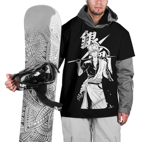 Накидка на куртку 3D с принтом Гинтоки Саката  держит меч Гинтама , 100% полиэстер |  | Тематика изображения на принте: anime | gentama | gintama | gintoki | аниме | гентама | гинтама | гинтоки