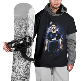 Накидка на куртку 3D с принтом Lionel Messi Paris Saint Germain , 100% полиэстер |  | art | footballer | leo messi | lionel messi | messi | paris saint germain | psg | арт | лео месси | лионель месси | месси | пари сен жермен | псж | футболист