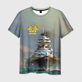 Мужская футболка 3D с принтом ВМФ Военно Морской Флот в Новосибирске, 100% полиэфир | прямой крой, круглый вырез горловины, длина до линии бедер | army | армейка | армия | бф | вмс | вмф | военно морской флот | войска | герб | дкбф | знак | ксф | кчф | лого | мичман | море | морпех | морская пехота | морские силы | моряк | орел | подводник | россия | рф