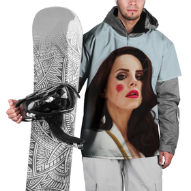 Накидка на куртку 3D с принтом Hot Lana в Кировске, 100% полиэстер |  | lana del ray | pop music | исполнитель | исполнительница | лана дел рэй | музыка | поп | попса