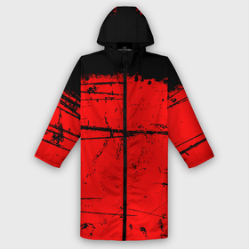 Дождевик унисекс 3D с принтом КРАСНЫЙ ГРАНЖ | RED GRUNGE в городе Новоалтайск,  |  | grunge | red | брызги | брызги краски | гранж | краска | краска и ничего лишнего | красная краска | красный | пятна | разводы | черно красный