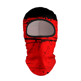 Балаклава 3D с принтом КРАСНЫЙ ГРАНЖ | RED GRUNGE в Белгороде, 100% полиэстер, ткань с особыми свойствами — Activecool | плотность 150–180 г/м2; хорошо тянется, но при этом сохраняет форму. Закрывает шею, вокруг отверстия для глаз кайма. Единый размер | Тематика изображения на принте: grunge | red | брызги | брызги краски | гранж | краска | краска и ничего лишнего | красная краска | красный | пятна | разводы | черно красный
