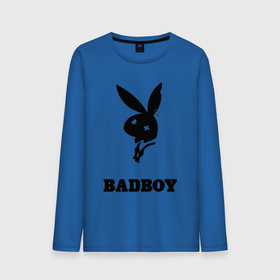 Мужской лонгслив хлопок с принтом BAD BOY PLAYBOY в Белгороде, 100% хлопок |  | Тематика изображения на принте: bad | boy | love | man | playboy | rabbit | бой | бэд | кролик | любовь | мужчинам | надписи | парень | плейбой