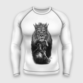 Мужской рашгард 3D с принтом Лев Король в Курске,  |  | animals | вмиреживотных | животные | животныймир | звери | зверь | король | лев | питомец | природа