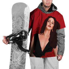 Накидка на куртку 3D с принтом Лана в розах в Курске, 100% полиэстер |  | Тематика изображения на принте: lana del ray | pop music | исполнитель | исполнительница | лана дел рэй | музыка | поп | попса