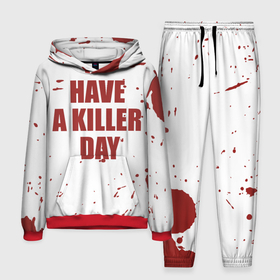 Мужской костюм 3D (с толстовкой) с принтом blood have a killer day Dexter в Белгороде,  |  | Тематика изображения на принте: blood | dexter | have a killer day | брызги крови | декстер | кровь | правосудие декстера | хэллоуин